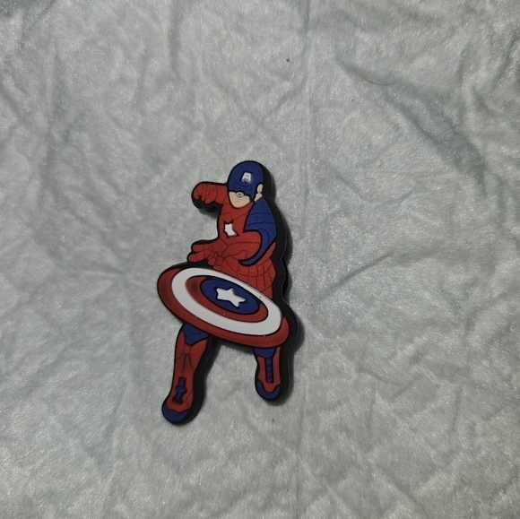 4/$8 Decorative Crocs Charm Shoe Charm - Captain America - Picture 3 of 3